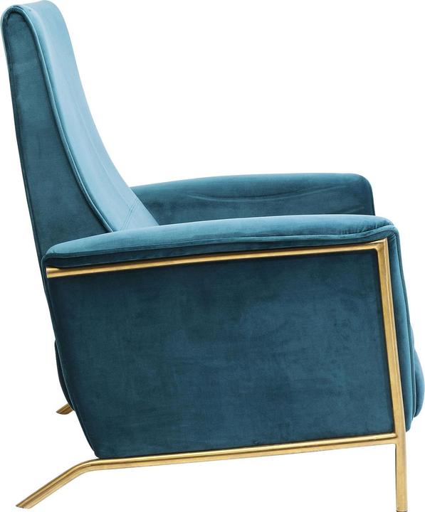 Actual product image Kare Design Relax armchair Lazy Velvet Blue