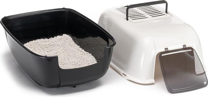 Image du produit Ferplast Caisse chats fermée Prima Black (Bac à litière ouvert)