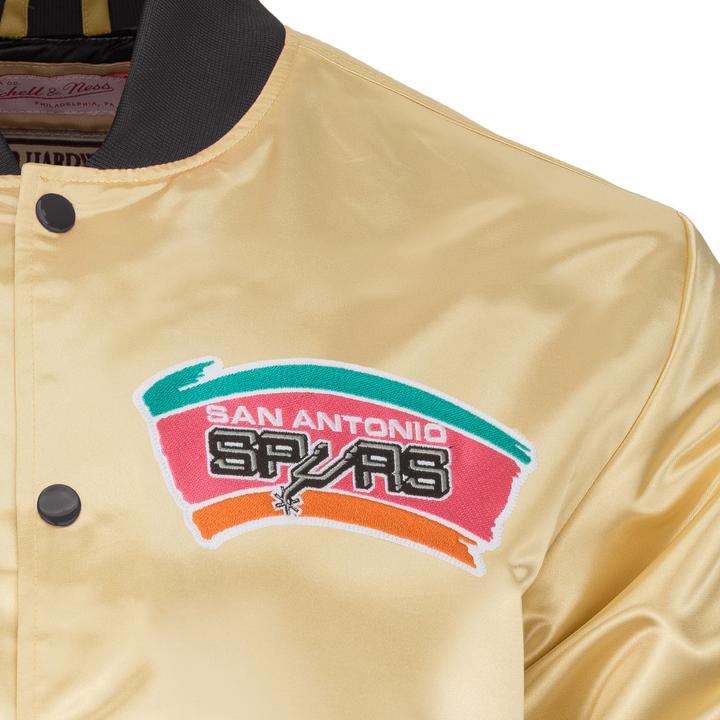 Immagine prodotto Mitchell & Ness M&N Veste leggera in raso - San Antonio Spurs oro (XL)