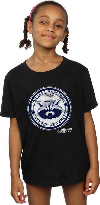 Actual product image Guardians of the Galaxy Girls Rocket Powered Cotton T-Shirt (140, 146)