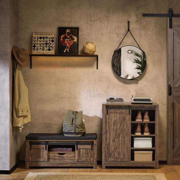 Actual product image SoBuy Sideboard with sliding door (80 x 92 x 35 cm)