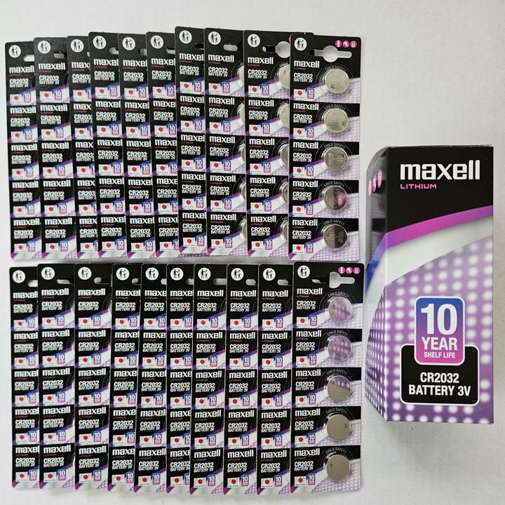 Actual product image Maxell CR 2032 3V lithium battery (100 pcs., CR2032, 220 mAh)