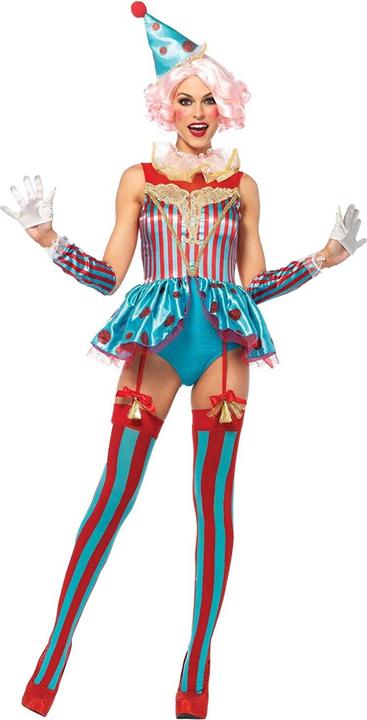Produktbild Leg Avenue Sexy Zirkusclown Kostüm - Clown für Fasching und Halloween (L)