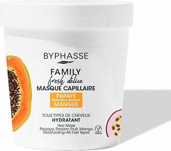 Image du produit Byphasse FAMILY FRESH DELICE mascarilla todo tipo de cabello 250 ml (250 ml)
