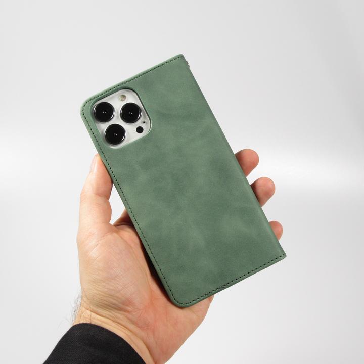 Immagine prodotto PhoneLook Custodia in pelle Flip Wallet Vintage con chiusura magnetica e porta carte di credito (Apple iPhone 15 Pro Max)