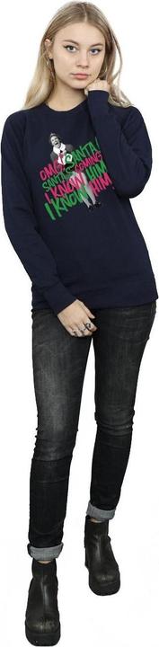 Actual product image Elf Womens/Ladies Santa's Coming Sweatshirt (L)