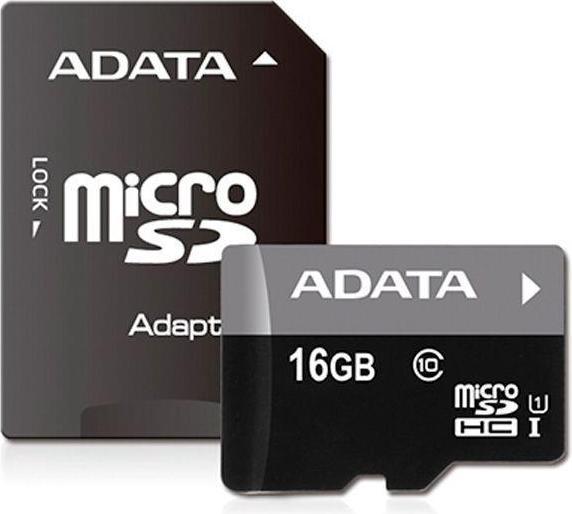 Actual product image Adata microSDHC Card 16GB,, Premier, UHS-I (16 GB, microSDHC, U3, UHS-I)