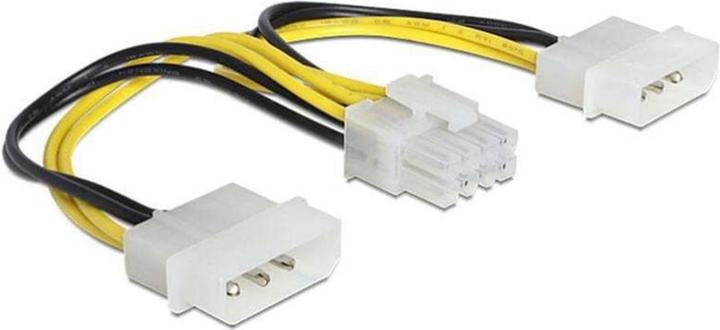 Delock Dual 4Pin Molex-8Pin EPS Adapter