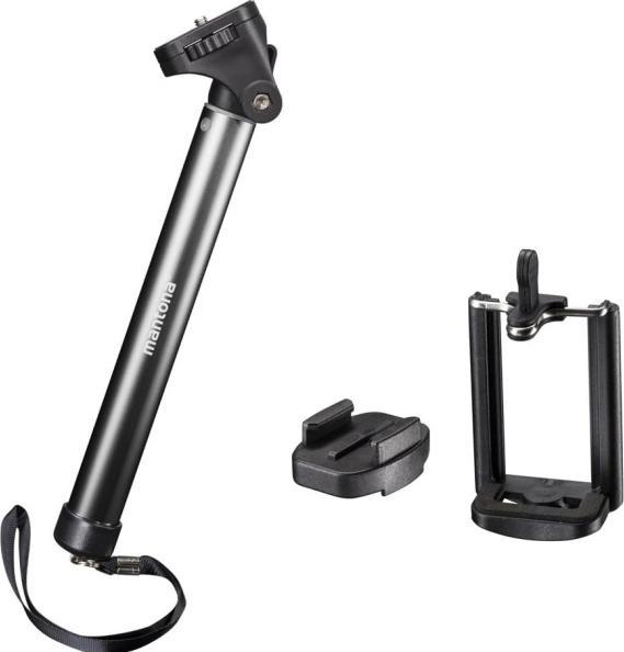 Produktbild mantona Handstativ Selfy schwarz für GoPro (Hero 6, Hero 7, hero 5, Hero 3)