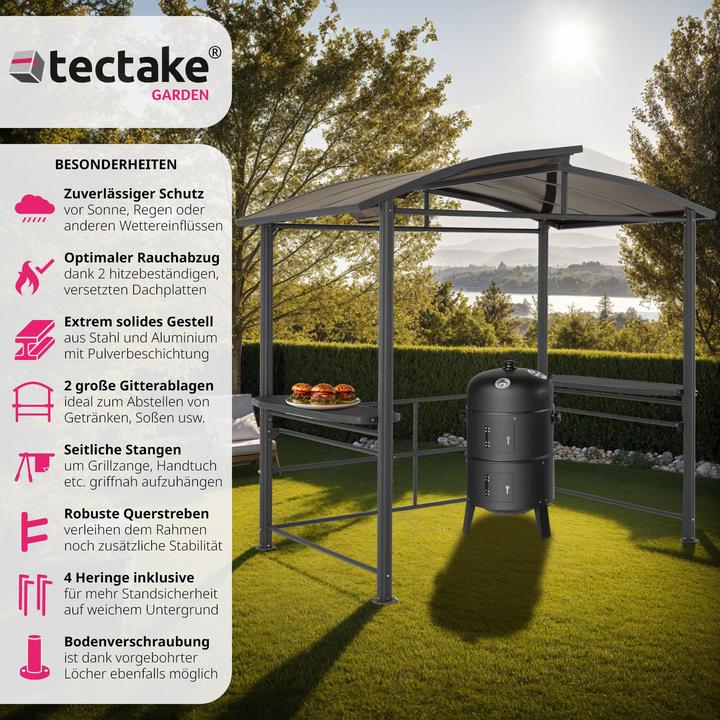 Produktbild tectake Grillpavillon Asado (240 cm, 150 cm)