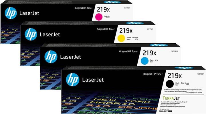 Produktbild HP Original W2190X / 219X SET Set mit allen vier Farben (M, Y, BK, C)
