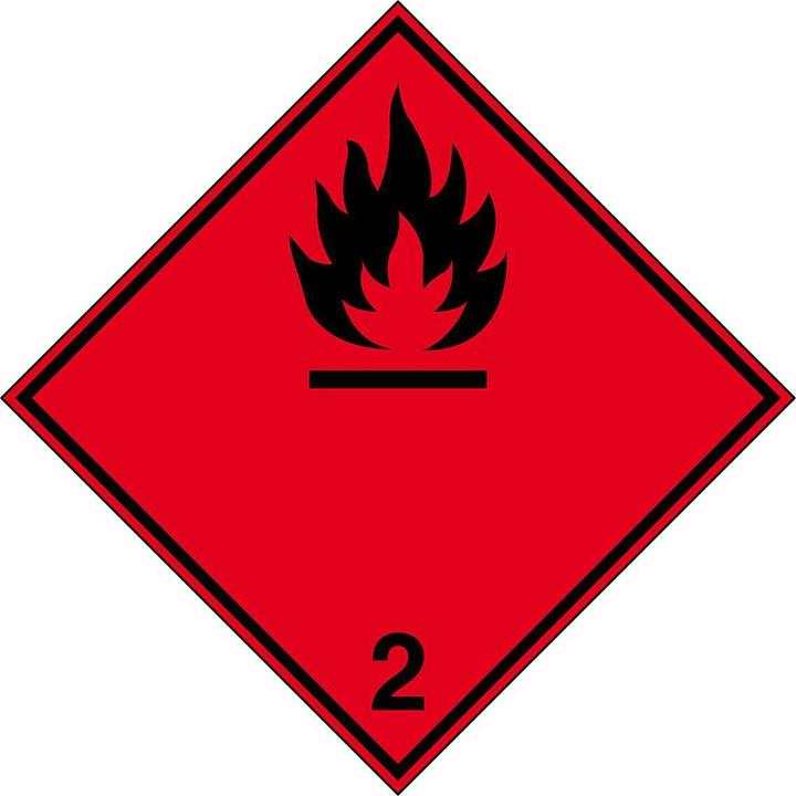 Actual product image Brady Labels for the transport of dangerous goods - Flammable gases