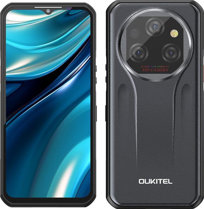 Produktbild Oukitel WP39 5G (6.6" - NFC - 11.000 mAh - 256 GB, 6 GB RAM) Schwarz (256 GB, Grau, 6.60", 64 Mpx)