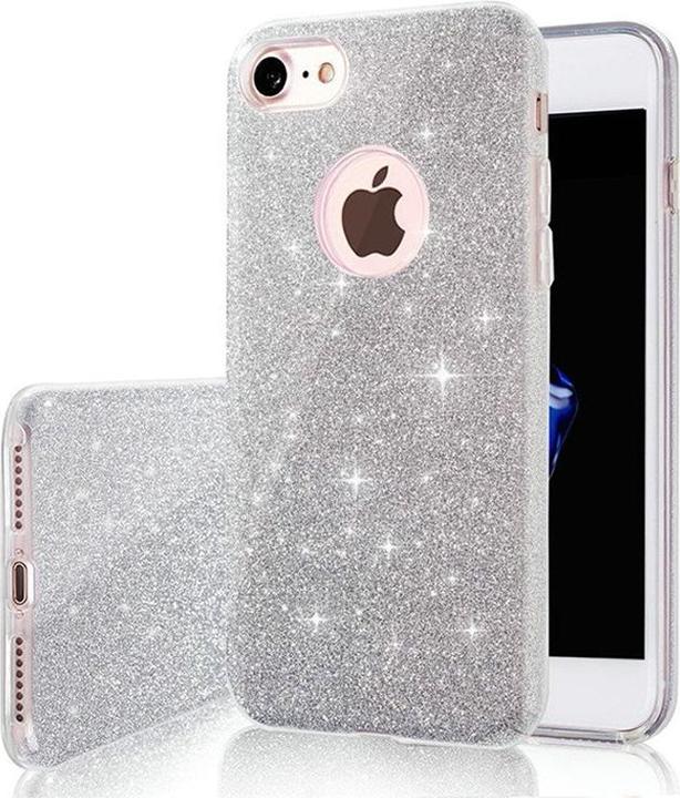 Produktbild OEM Glitter 3in1 Hülle für Xiaomi Redmi Note 8T silber (Xiaomi Redmi Note 8T)