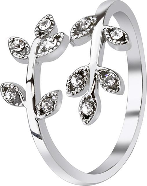 Produktbild Hollywood Body Jewelry Ring mit Blätter Kristall silber (Messing)