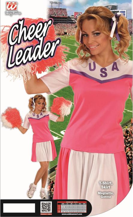 Image du produit Widmann CHEERLEADER (haut, jupe), S (S)