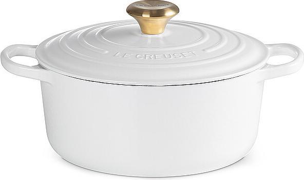 Produktbild Le Creuset 4,2 liter - Emaljeret støbejern - White (Bräter + Schmortopf, Gusseisen)