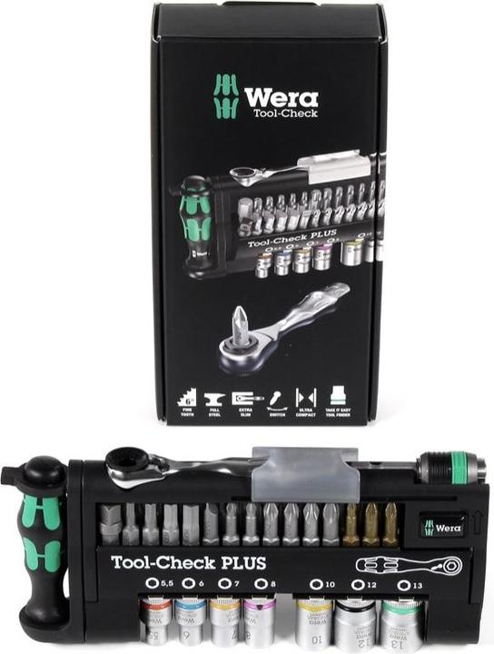 Produktbild Wera Tool-Check PLUS (Kreuz Phillips PH M2, Innensechsrund TX M20, Innensechsrund TX M25, Kreuz Phillips PH M1, Innensechsrund TX M15, Kreuz Pozidriv PZ M3, Innensechsrund TX M30, Kreuz Phillips PH M3, Kreuz Pozidriv PZ M2, Innensechsrund TX M10, Innensechsrund TX M40, Kreuz Pozidriv PZ M1)