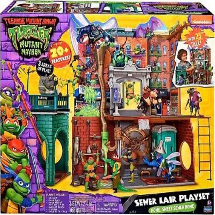 Actual product image Boti Ninja Turtles : Teenage Years playset Quartier général