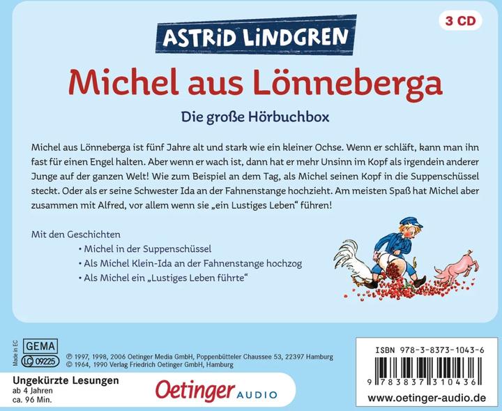 Produktbild Michel aus Lönneberga. Die grosse Hörbuchbox (Astrid Lindgren, Deutsch)