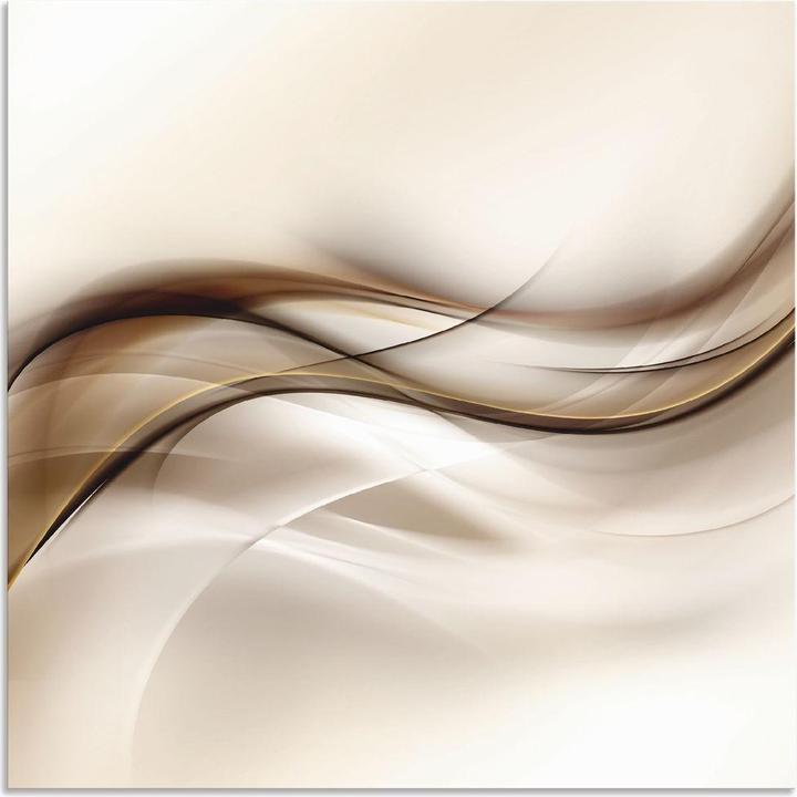 Image du produit Artland Fond de cuisine en aluminium Vague abstraite brune