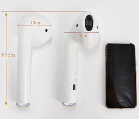 Produktbild PhoneLook Riesen AirPod Bluetooth 4.2 Lautsprecher Stereo Sound Chip tiefer Bass (5 h)