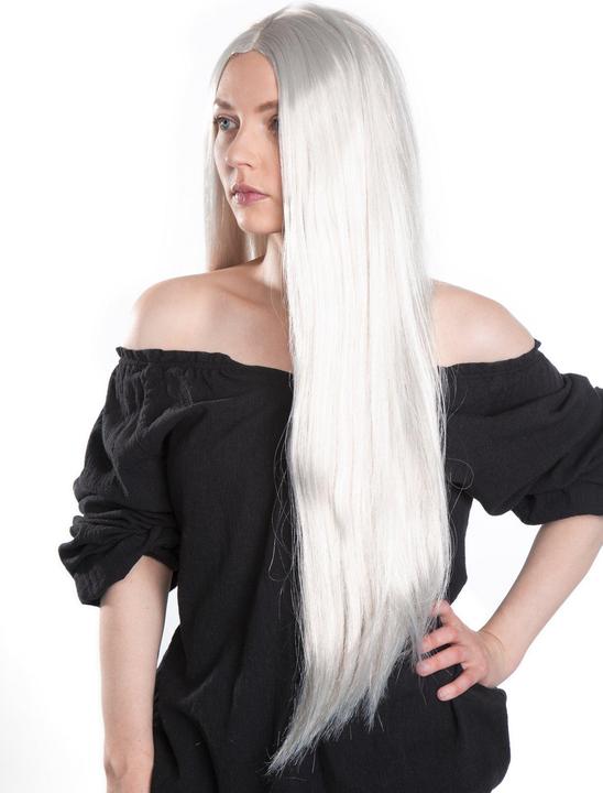 Actual product image Maskworld Extralange Perücke weiss - Kostüm Faschingsperücke