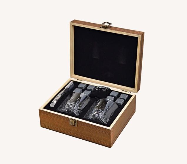 Produktbild G. Wurm Whisky Stein Set, Eiswürfel aus Basalt Stein 2x2x2 (3 dl, 6 x, Whiskygläser)