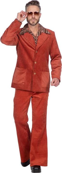 Image du produit Wilbers Costume George rétro des années 70 pour homme, marron (XL)