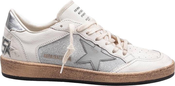 Produktbild Golden Goose ballstar in nappa and glitter natural and silver color (39)