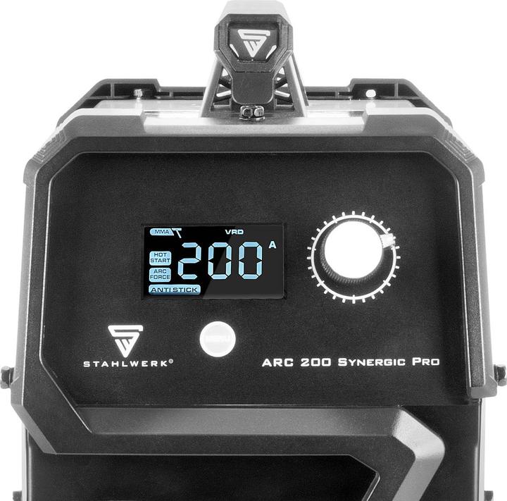 Immagine prodotto Stahlwerk Saldatrice ad elettrodi ARC 200 Synergic Pro completamente attrezzata