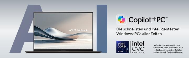 Actual product image ASUS Zenbook S 14 (14", Intel Core Ultra 7 258V, 32 GB, 1000 GB, DE)