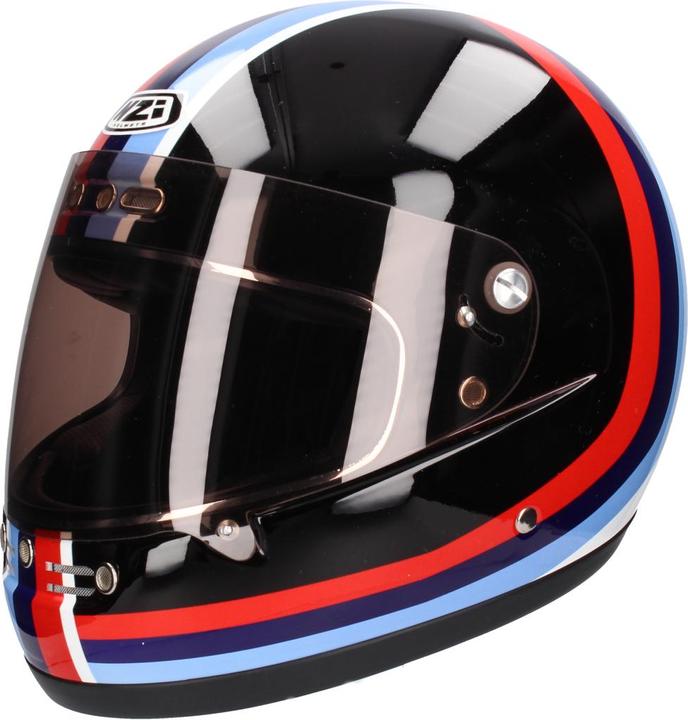 NZI Helmets NZI STREET TRACK EM Integralhelm schwarz-weiss-blau-rot M (M)