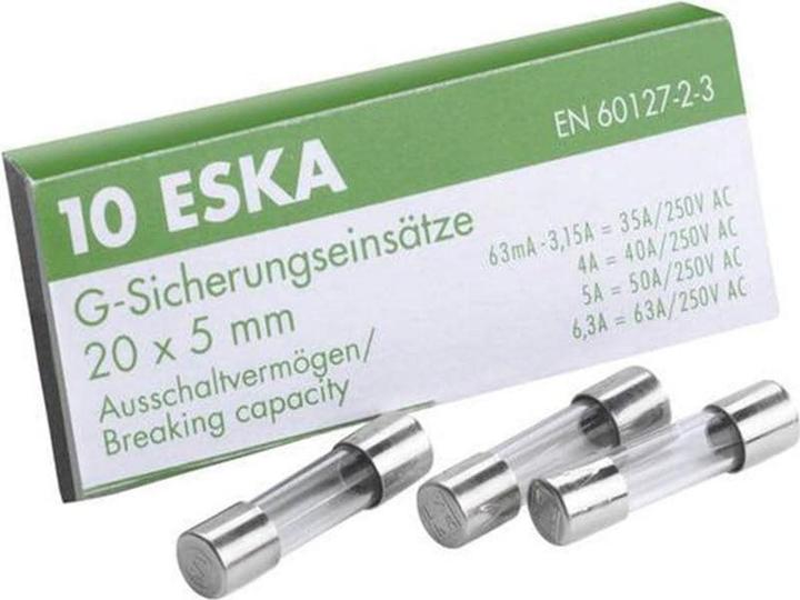 Produktbild Schönenberger ESKA Feinsicherungen 5x20 SPT 10A (Feinsicherung, 10 A, Träge)