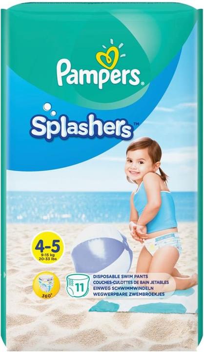 Immagine prodotto Pampers Splashers (Dimensione 4, Dimensione 5, Pacco trasportabile, 11 Pezzo/i)