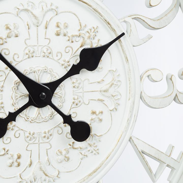 Actual product image Relaxdays XL Wall Clock with Floral Pattern (56 cm)
