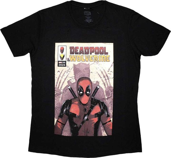 Actual product image Unisex Adult Deadpool & Wolverine Comic Cover T-Shirt (M)