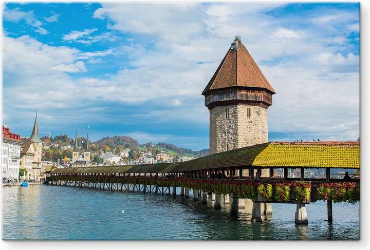 Actual product image Trenddeko Wooden bridge in Lucerne (40 x 60 cm)