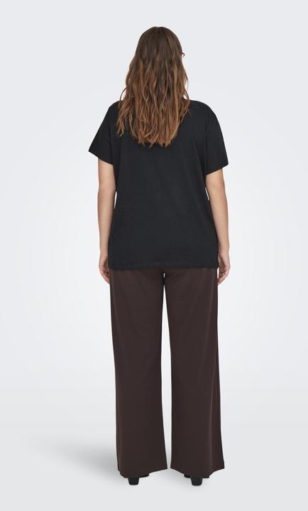 Image du produit Only Coupe normale Col rond Curve Top T-shirt (L)