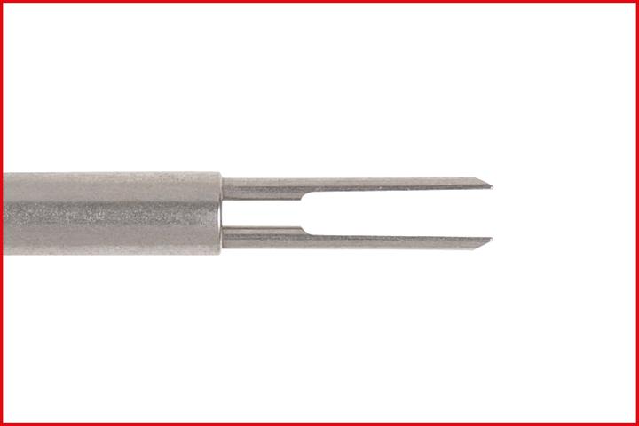 Produktbild KS Tools GmbH Entriegelungswerkzeug für Flachstecker/Flachsteckhülsen 4,8 mm, 5,8 mm, 6,3 mm (AMP Tyco SPT) (0.14 m)