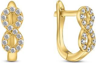 Brilio Silver - Charming gold-plated Infinity EA353Y earrings