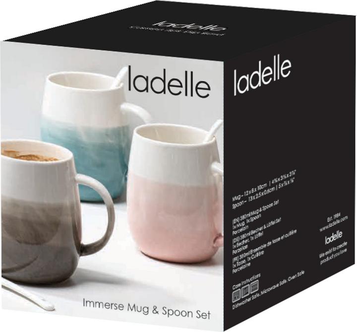 Image du produit Ladelle Immerse ombragé bleu nuit Set tasse & cuillère 12cm (1 x)