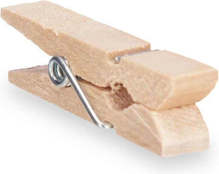 Pincello Agrafes Moyennes Marron Bois (24 pièces) (24 x)