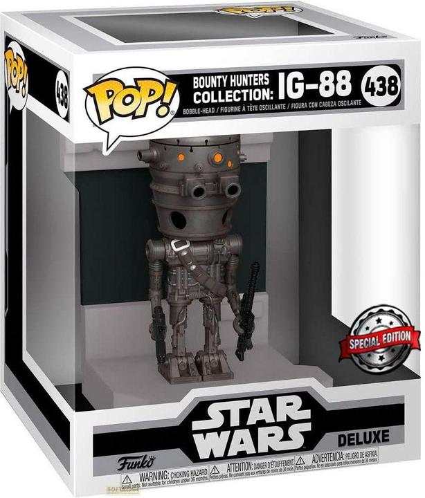 Actual product image Funko POP figure Deluxe Star Wars Bounty Hunters IG-88 Exclusive