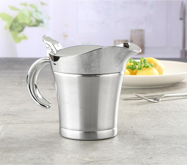 Produktbild Mojawo Thermo Sauciere Sossenkanne Sossenschale Edelstahl doppelwandig Sauce Kanne 400ml
