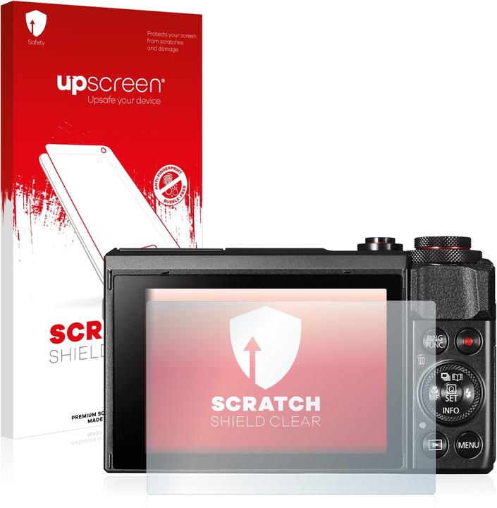 Actual product image upscreen Scratch Shield Protector (Screen protector, PowerShot G7 X Mark II)