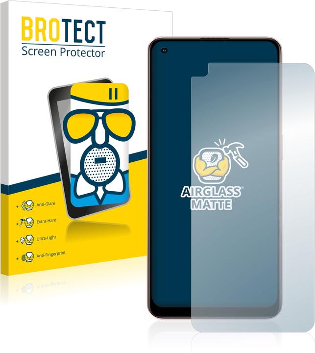Actual product image BROTECT AirGlass Glass Matte (1 Piece, Oppo A96)