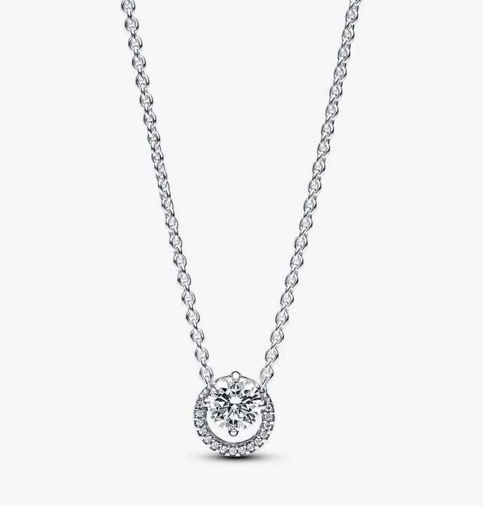 Produktbild Pandora Halskette Sparkling Round Halo (Sterling Silber 925, 38 - 45 cm)
