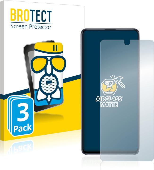 Produktbild BROTECT AirGlass Panzerglasfolie Matt (3 Stück, Samsung Galaxy M31s)