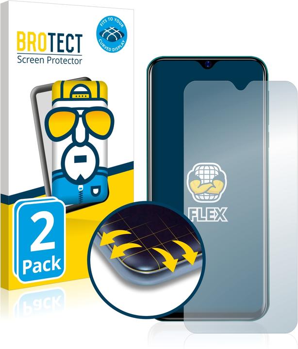 Produktbild BROTECT Full-Cover Displayschutz (2 Stück, Blackview A60 Pro)